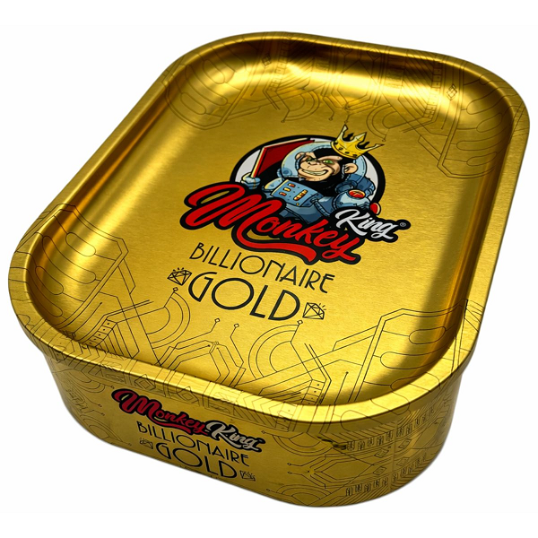 MK Billionaire Gold Rolling Tray Box 18 x 14cm